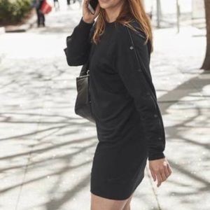 Athleta Snappy Sweatshirt Dress